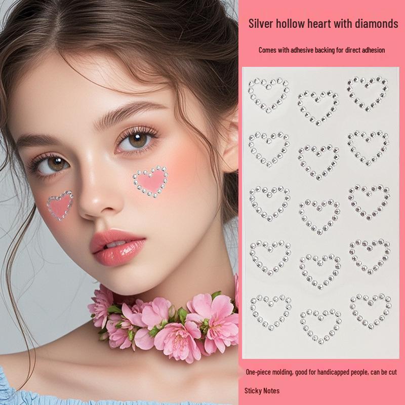 Shan Gen Crystal Diamond Eye Makeup Stickers с самоклеящимися стразами
