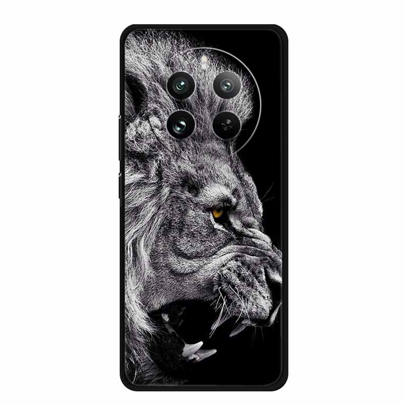 Для OPPO Realme 12 4G Чехол ТПУ Животные Мягкий Силикон Задняя Крышка Чехлы Для Телефона Для Realme12 4G Волк Защитный Оригинальный Крутой funda