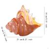 Conch Figurine Glass Art Piece for Home Office And Living