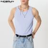 INCERUN Летние мужские повседневные спортивные майки без рукавов