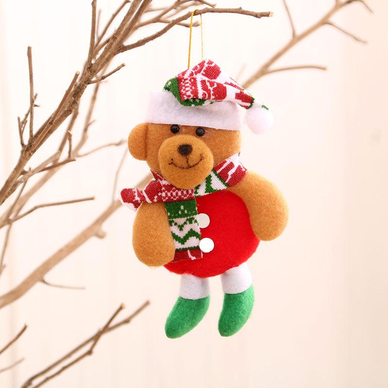 Christmas Fabric Pendant Christmas Doll Pendant Christmas Tree Pendant Ornament Small Gift Pendant