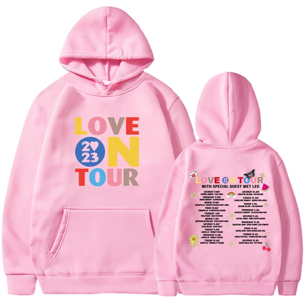 Толстовка с капюшоном Love on Tour HS Concert, пуловеры Music Lover Aesthetic, унисекс, толстовки с графическим принтом, мерч Love on Tour