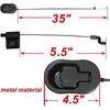 Recliner Replacement Parts - Universal Black Metal Pull Recliner Handle With Cable - Fits Ashley And Major Recliner Brands Couch Style Pull Chair Rele