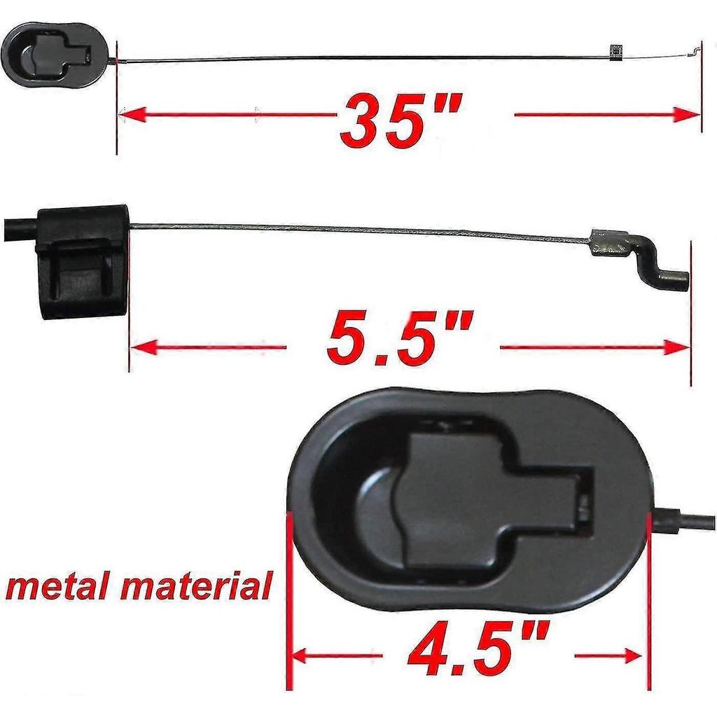 Recliner Replacement Parts - Universal Black Metal Pull Recliner Handle With Cable - Fits Ashley And Major Recliner Brands Couch Style Pull Chair Rele