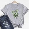 (Азиатский размер)Милая милая одежда с зеленым растением, повседневная женская футболка с коротким рукавом 90-х годов с принтом, женская футболка с графическим рисунком, модная футболка
