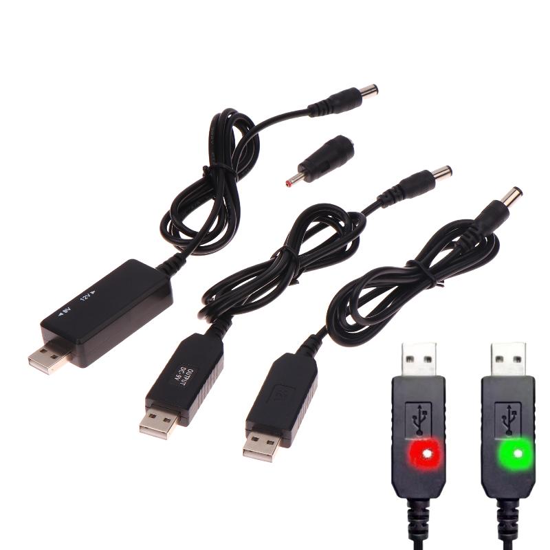 1 Комплект DC 5V в 12V USB-кабель Повышающий преобразователь Повышающий шнур для Wi-Fi роутера, модема, вентилятора 5.5*2.1 мм Wi-Fi к Powerbank Кабельный соединитель