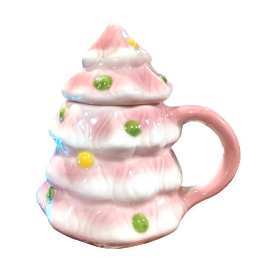 Керамическая чашка для молока, милая новогодняя елка на Хэллоуин, многоразовая кружка для напитков, многофункциональная, для кофе и чая, горячая