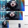 Игровой коврик для мыши HD-печать Темная девушка Большой коврик для мыши XXL Резиновый коврик для стола для геймера Украшение рабочего стола Заблокированный край Крутой коврик для мыши
