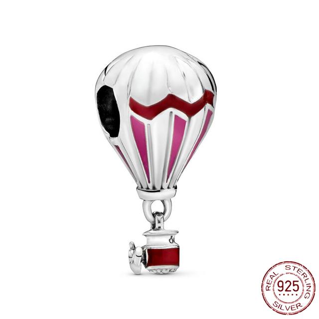 Новинка 2022 года, стерлингового серебра 925 пробы, розовая серия, кулон в виде бабочки, светлячка, изящные бусины своими руками, подходят для оригинального модного браслета, ювелирные изделия