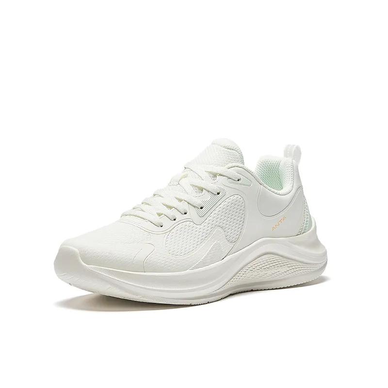 Anta 1.5 Comfortable Breathable Lightweight Low top Casual Running Shoes Women's White Green (Unisex) Running Shoes 922435518 1