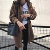 Corduroy Shirt For Women With Relaxed Bf Fit And Piping Design For Casual Autumn Wear