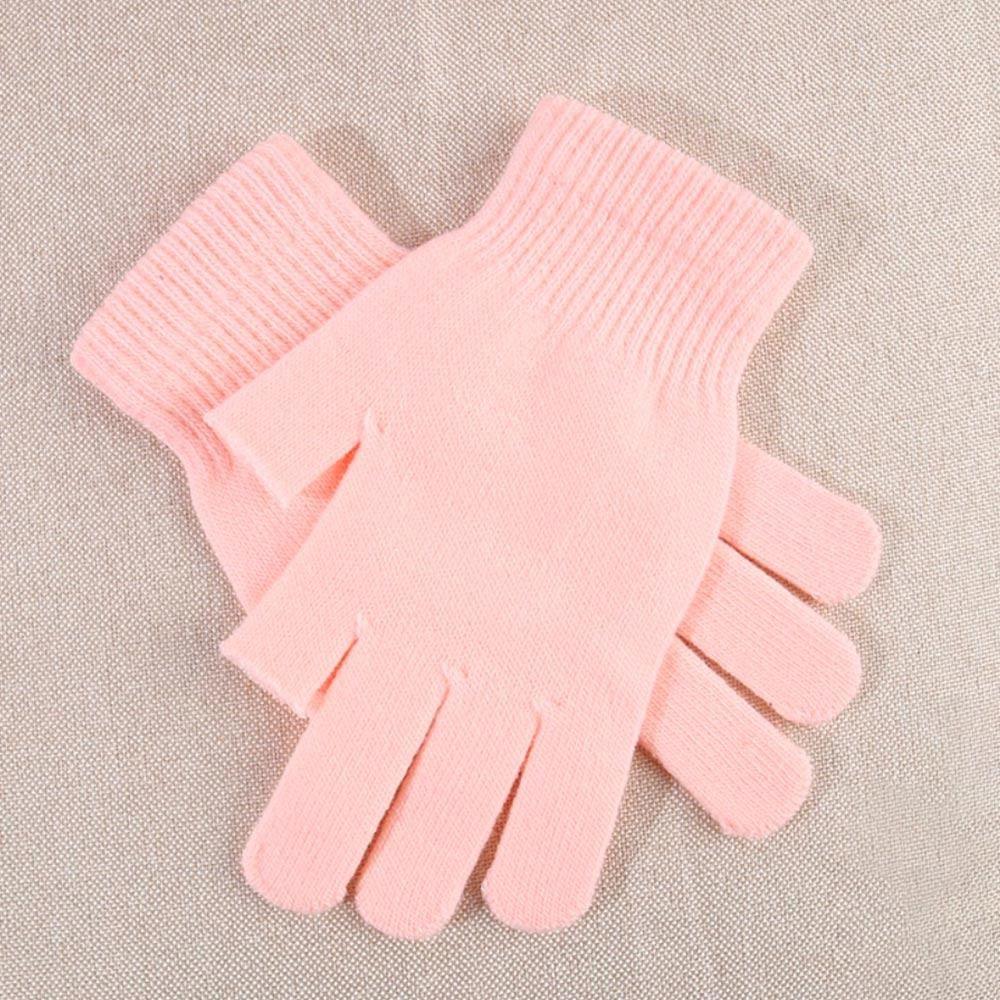 Gloves Outdoor Sport Woolen Knitting Women Gloves Thick Plush Full Finger Mittens Furry Warm Mitts