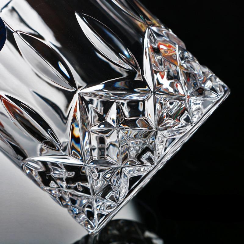 6 шт./4 шт./2 шт./1 шт. Стакан для виски Хрустальное стекло 230 мл Бокал для вина Прозрачная посуда для бара/дома Рюмки для спиртного Рельефный стакан для воды