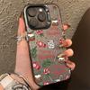 Базовый чехол из ТПУ с дизайном рождественской елки для iPhone 16 Pro Чехол iPhone 15 14 13 12 11 Pro Max XS X XR 7 8 Plus Матовая твердая задняя крышка