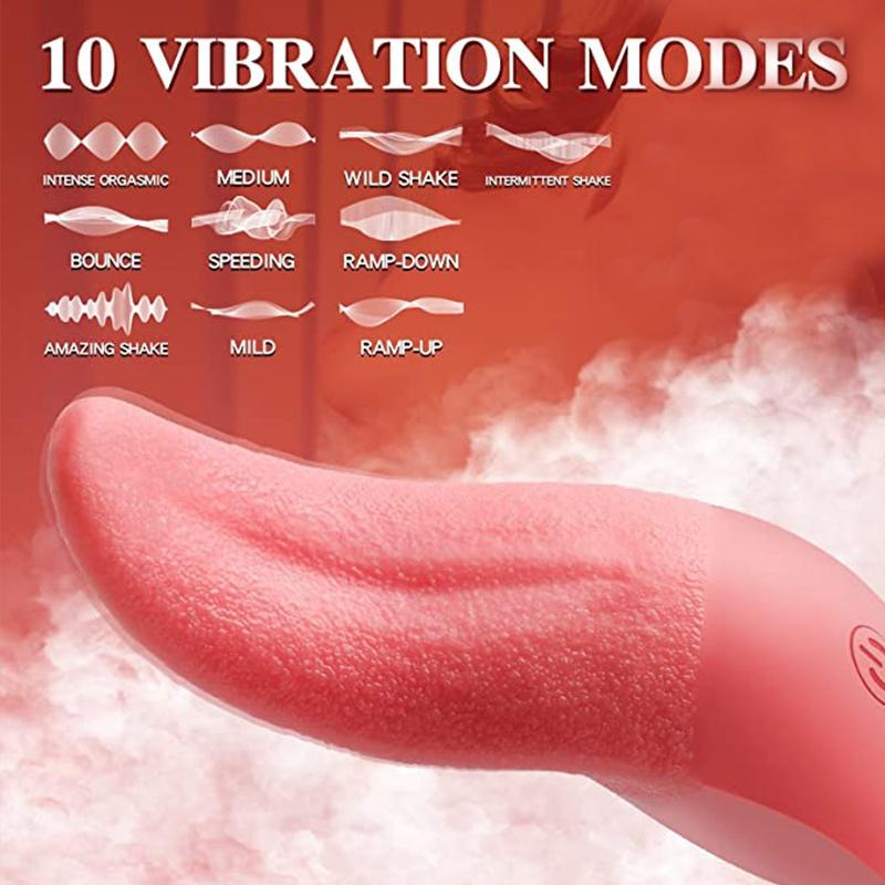 Soft Tongue Licking Vibrator G Spot Clitoral Stimulator Mini Clit Sex Toys for Women Rechargeable Nipple Female Masturbator