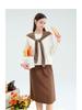 Lagogo Double-Sided Knitted Slit Belt Stylish Half Skirt for Women