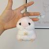 Kawaii Cute Soft Hamster Keyrings Keychains Fluffy Trinkets Car Handbag Pendant Key Chian Ring Holder Birthday Gift