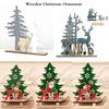 Wooden Elk Christmas Decoration for Home Splice Deer Xmas Ornaments Kids Gift for Home Christmas Party Decorations