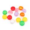 100Pcs Plastic Empty Toy Vending Capsules Half Clear Half Color Round Ball
