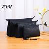 Travel Toiletry Bag for Women 3Pcs/Set Makeup Bags, Waterproof Faux Leather Cosmetic Geometric Pattern Organizer Portable Bags Skincare, Brushes