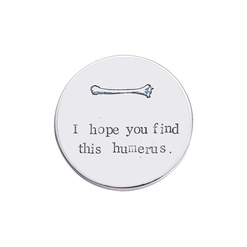 Punk UV Printing Design Pins I Love Horror Movies Brooches Clothes Lapel Badge Backpack Halloween Jewelry Gift For Friends