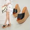 New Sweet, Stylish and Simple High-heeled Wedge Heel Thick-soled Waterproof Table Muffin Women's Sandals Women's Single Shoes