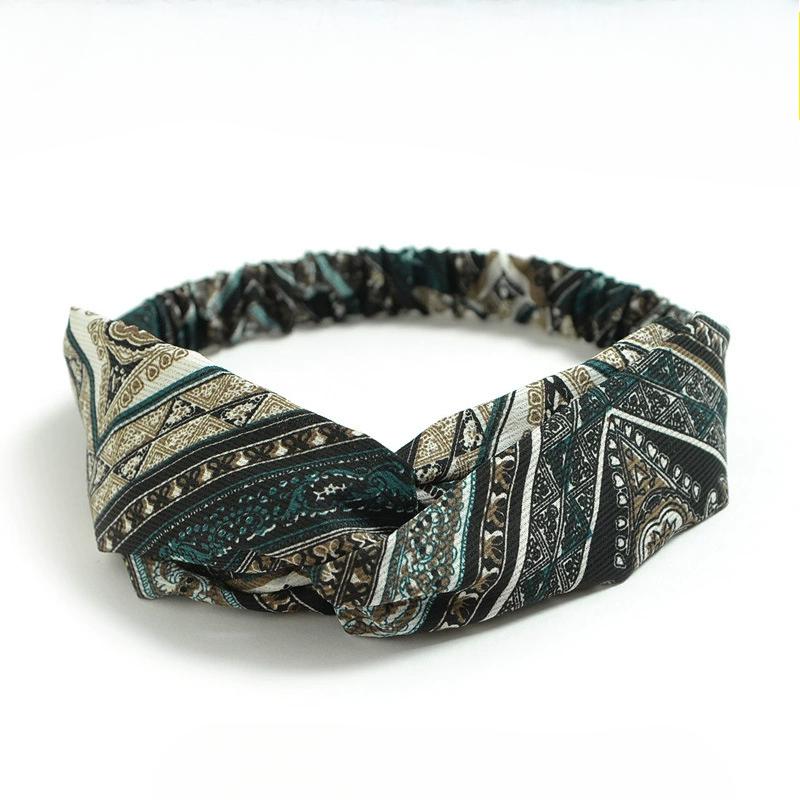 Перекрещенная повязка на голову, шифоновая маленькая цветочная маленькая свежая повязка на голову женская эластичная повязка на голову аксессуары для волос, головной убор