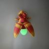 Creative 3D Printed Luminous Firefly Figurines Cute Glowing Tail 3D Printed Firefly Model Decorative Artificial