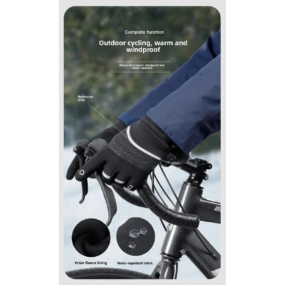 Unisex Touchscreen Waterproof Cold Proof Outdoor Gloves for Men Man Hiking Cycling Fishing Sports Winter Thermal Moto gear Glove