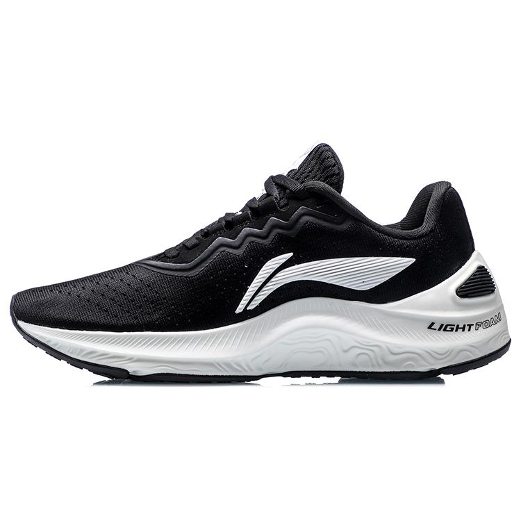 Li Ning Arashi износостойкие дышащие низкие беговые кроссовки женские черные белые ARHR034-1