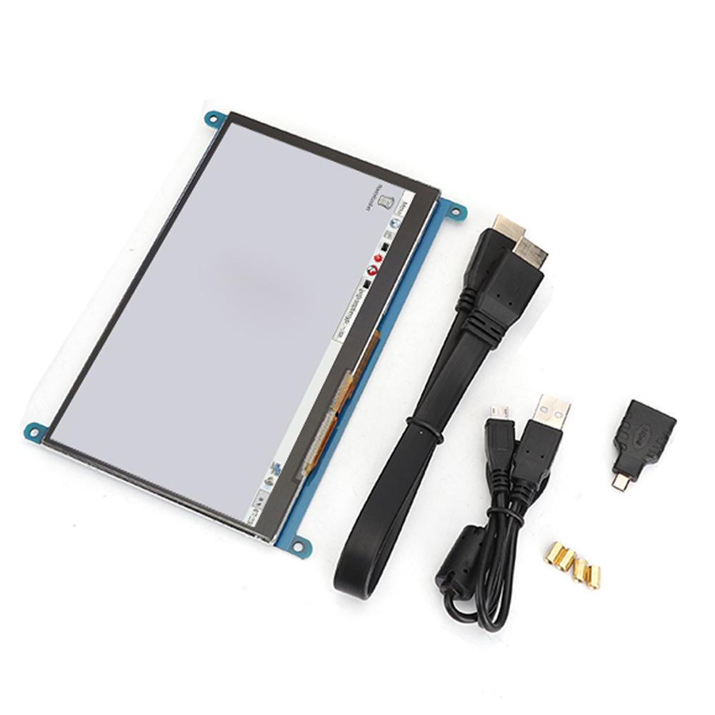 7-дюймовый 1024 x 600 HD емкостный сенсорный ЖК-дисплей для HDMI для Raspberry Pi 4B 3B 3b