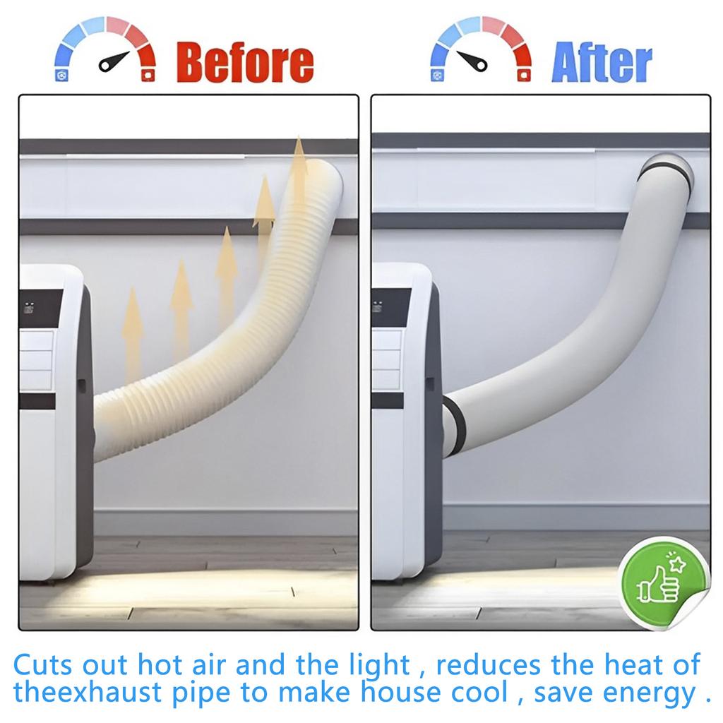 Air Conditioner Hose Protection Cover Insulated AC Hose Duct Vent Cover Easy Installation for Most 5inch To 5.9inch Exhaust Hose