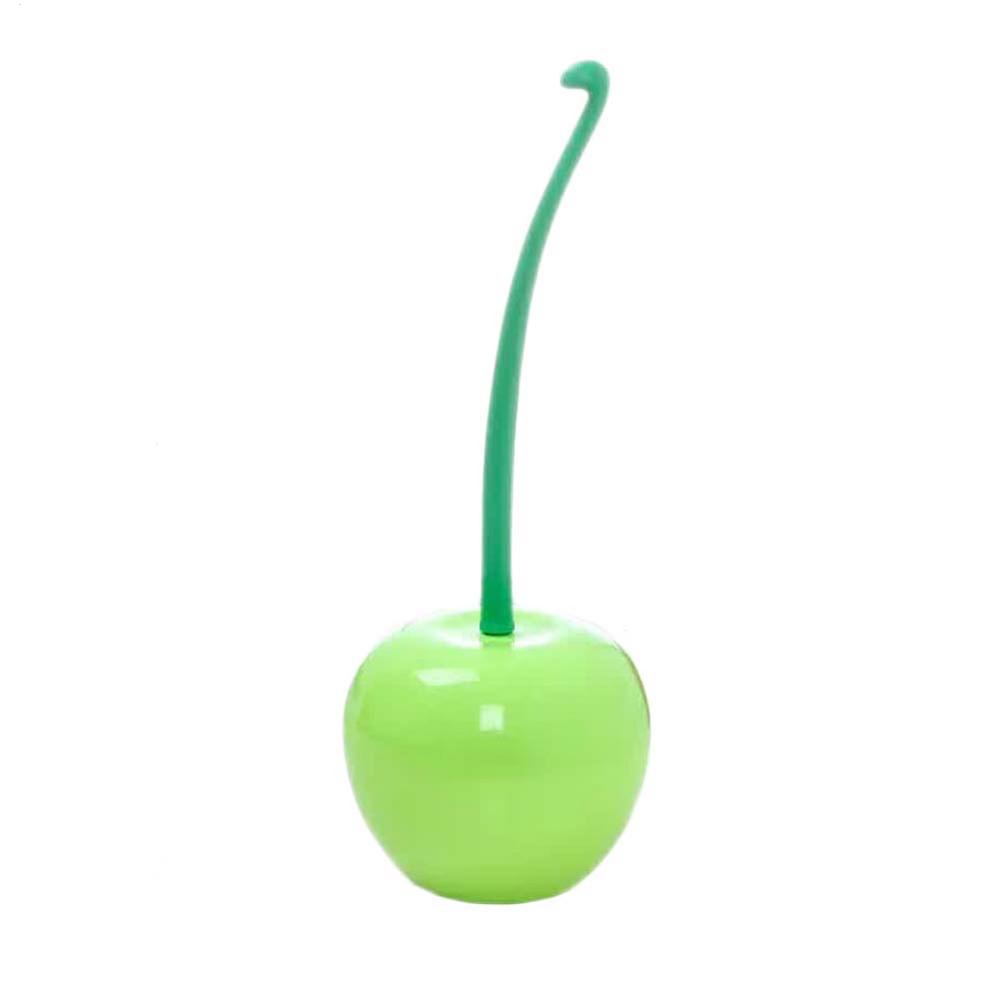 Cherry Toilet Brush soft-bristled Bathroom Toilet Cleaning Brushes Cherry Shape Lavatory Brush Holder Set for Bathroom Cleaning