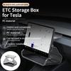 For Tesla Model Y Juniper 2025- / Model 3 Highland 2024- Central Control ETC Storage Box, Under Screen Hidden Storage Box Tray
