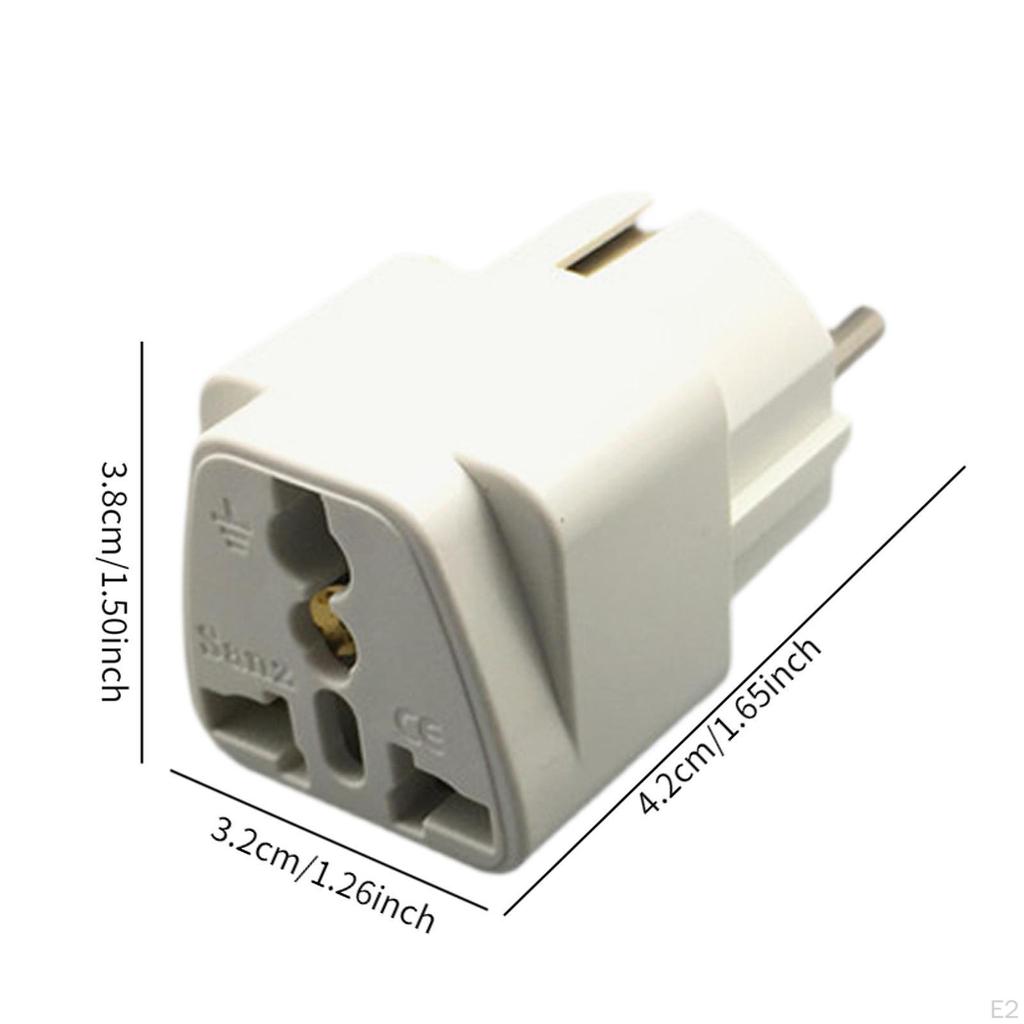 Европейский конвертер вилки AU/UK/US/CN в компактный настенный отель бытовой белый