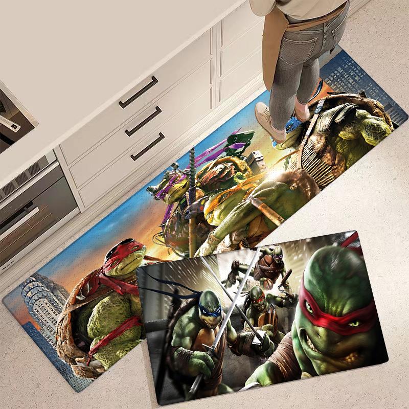 Entrance Front Door Doormat N-Ninja Turtless Non-slip Kitchen Rug Living Room Rugs Balcony Bathroom Foot Mat Floor Mats Carpet