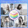 Rainbow Cake Stress Ball Stress Relieving Rainbow Cake Toy Food Shape Antistress Artifact for Kids Adults Working Studying
