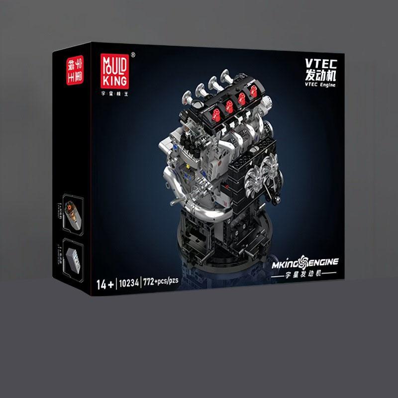Mould King 10088 535 деталей Технический Электрически Приводимый Двигатель V8 Конструктор Модель Набор Для Взрослых Креативная Сборка Кирпичные Игрушки