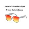 AI-Powered Wireless Bluetooth Glasses: Headphones for Music, Calls, and Real-Time Translation In 100+ Languages