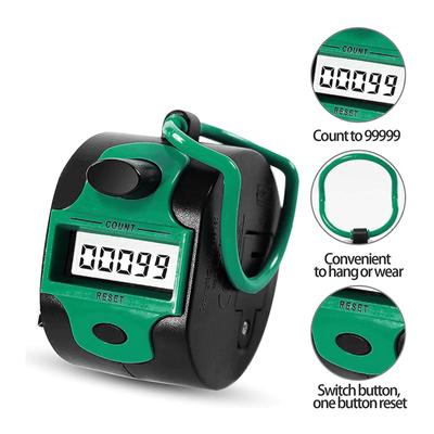 LCD Tally Counter Портативный цифровой счетчик Ручной счетчик для людей Школьный счетчик кругов 5-значный счетчик чисел Кликер