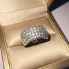 Кольцо из гальванизированного платинового циркония с бриллиантами Super Sparkle Ladys Jewel Ring