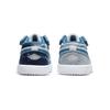 Детские кроссовки Air Jordan 1 Low ALT TD из стираного денима бело-голландско-синие DM8949-100