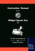 Книга Instruction Manual for the MG Midget Sports Car