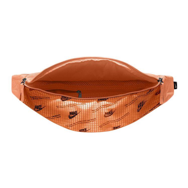 Nike Спортивная поясная сумка на молнии с логотипом Heritage, унисекс, оранжевая CK7446-884