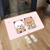 1pcs Bubu Dudu Panda Bear Printed Carpet Doormat Bedroom Decorative rug for Living Room Kitchen Floor Mat Bathroom Anti-slip Mat