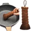 Dish Brush with Lanyard Hangable Ergonomic Design Natural Coconut Palm Pot