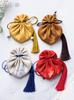 ? Heart-Shaped Small Couple Sachet Pendant Fetal Hair Bag Ancient Style Han Chinese Clothing Chinese Pouch Silk Pouch Portable Sachet Pendant