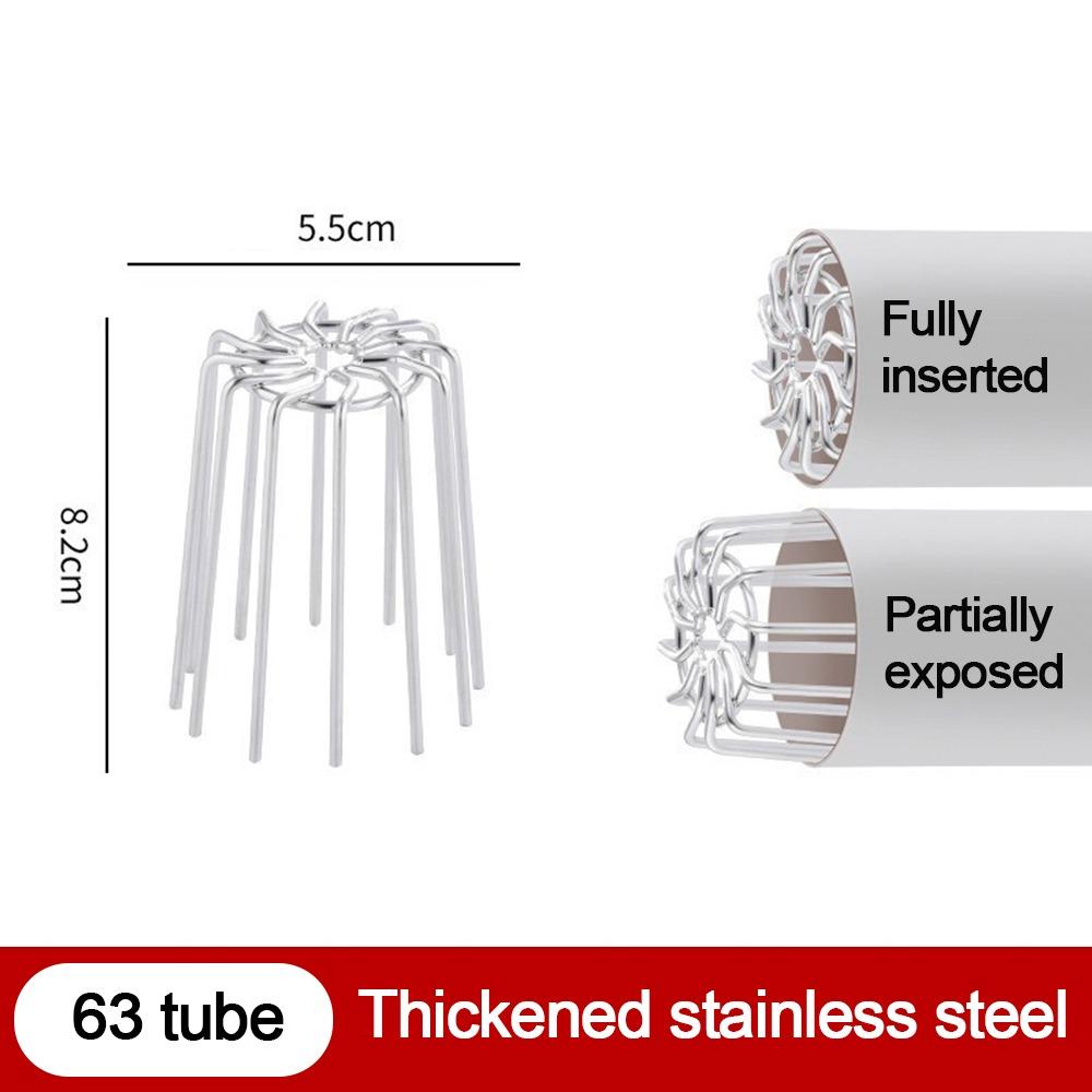 Stainless Steel Roof Floor Drain Downpipe Strainer Leaf Debris Trap Balcony Drainage Cover Anti-blocking Rain Pipe Cap