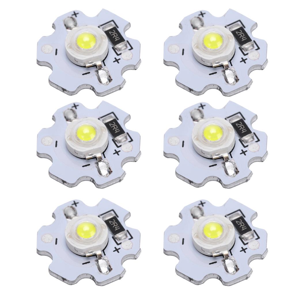 25Pcs 5V LED Chips 200LM 3W High Power LED Lamp Beads for DIY Lighting FixturesPure White
