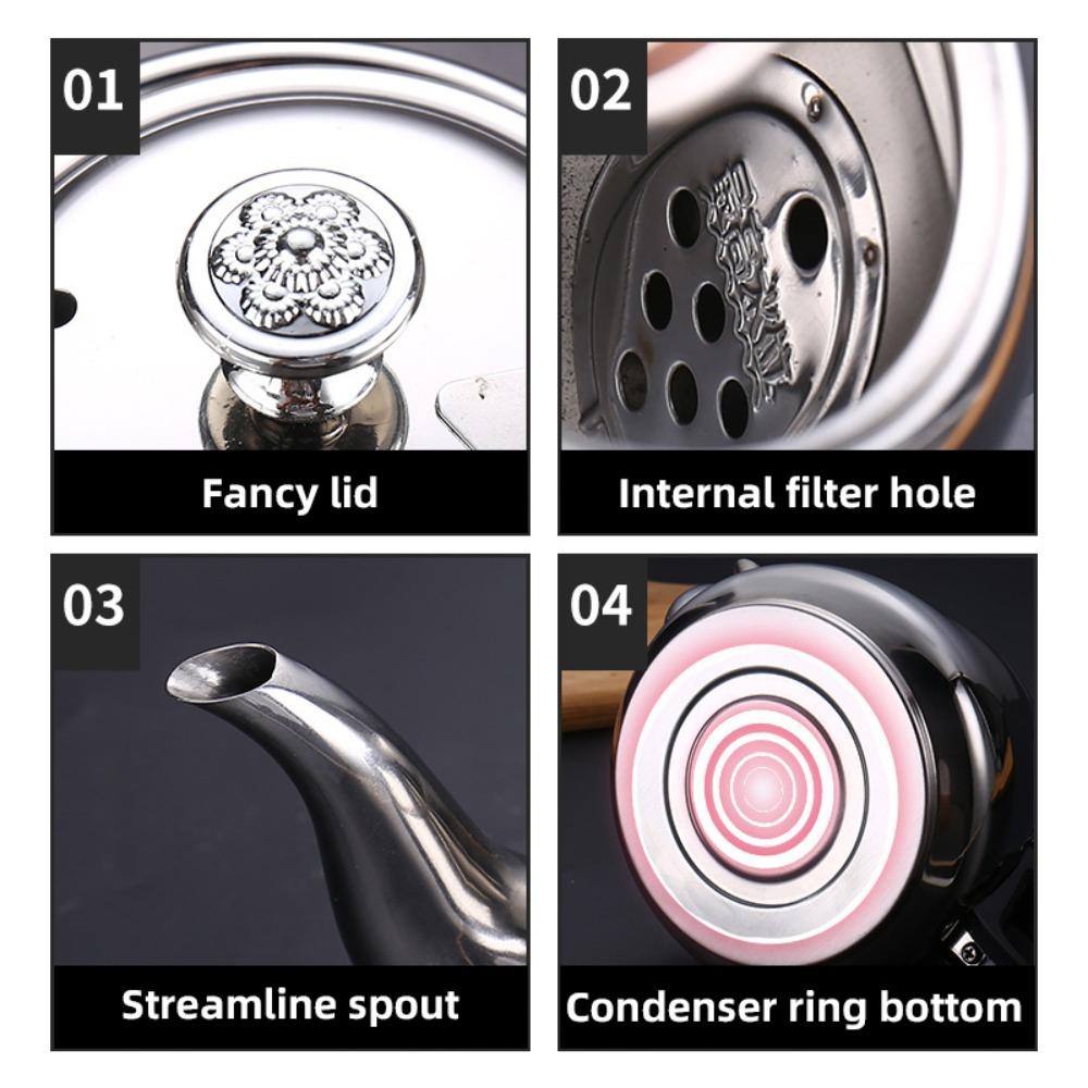 Lightweight Stainless Steel Teapot With Filter Water Stove Thickened Kettle Induction